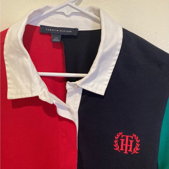 Men’s Tommy Hilfiger Color Block Long Sleeve - Picture 2 of 4